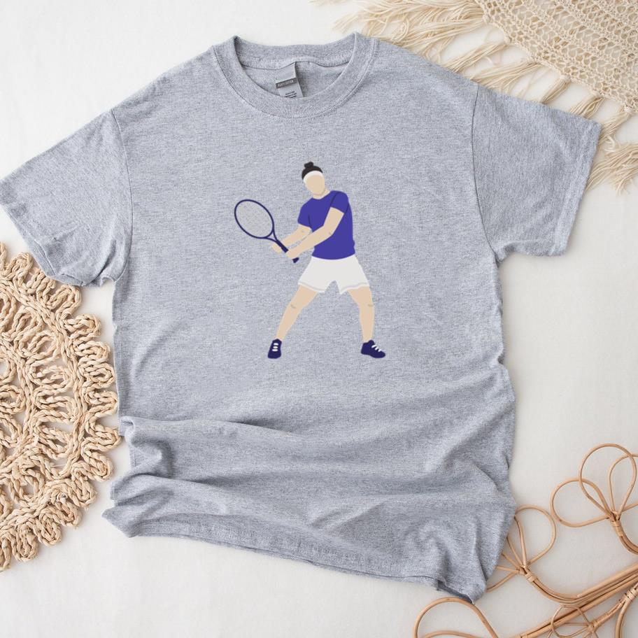Man Playing Tennis With A Racquet T-Shirt
