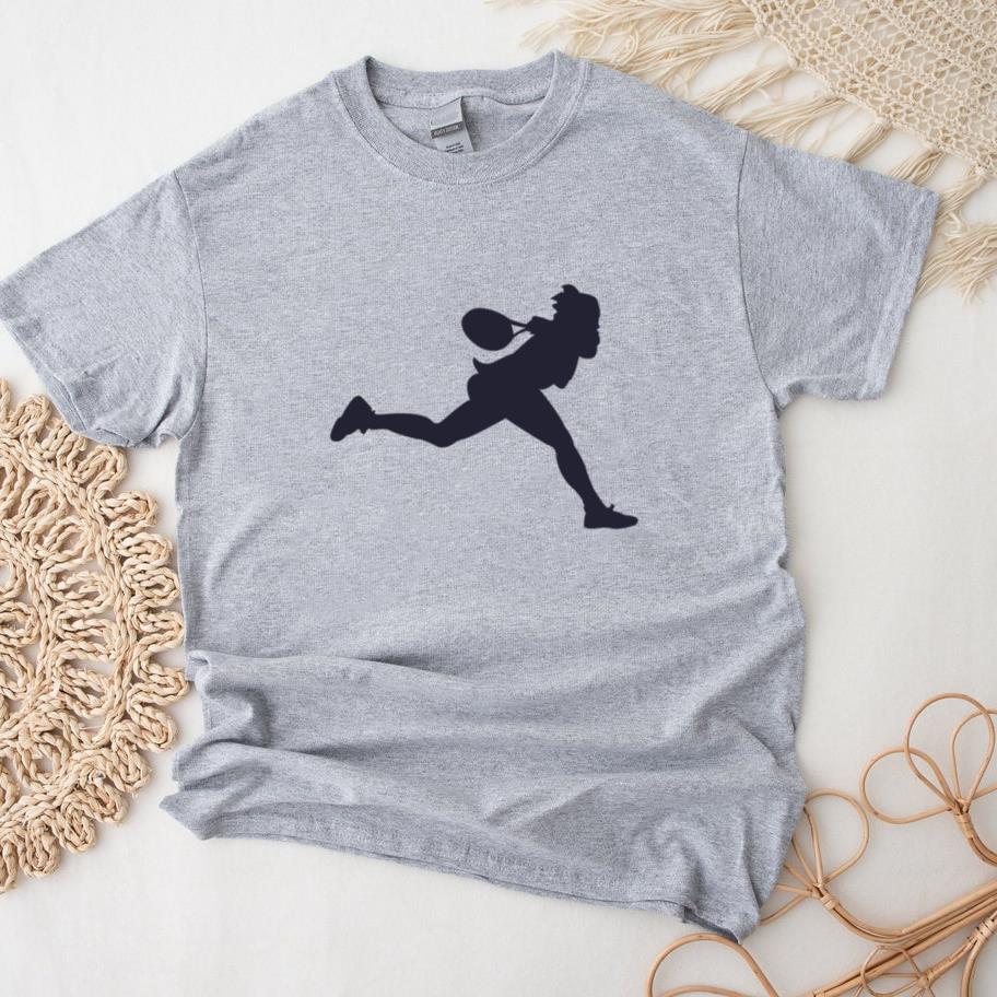 Silhouette Girl Tennis Player T-Shirt