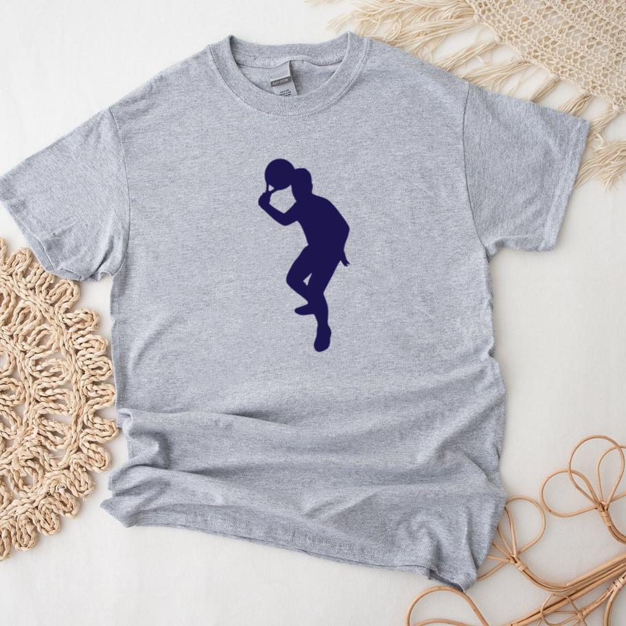 Silhouette Of A Tennis Player Holding A Racket T-Shirt