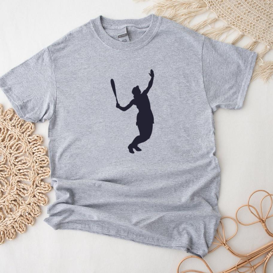 Silhouette Woman Tennis Player T-Shirt