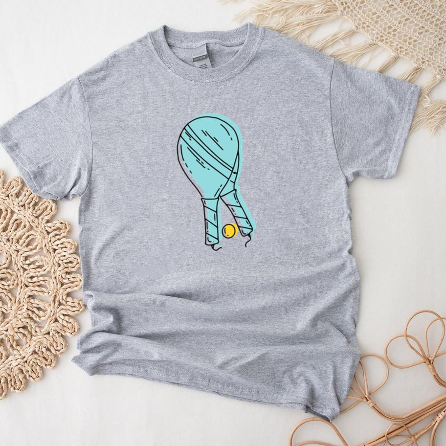 Skyblue Tennis Paddles Stroke T-Shirt