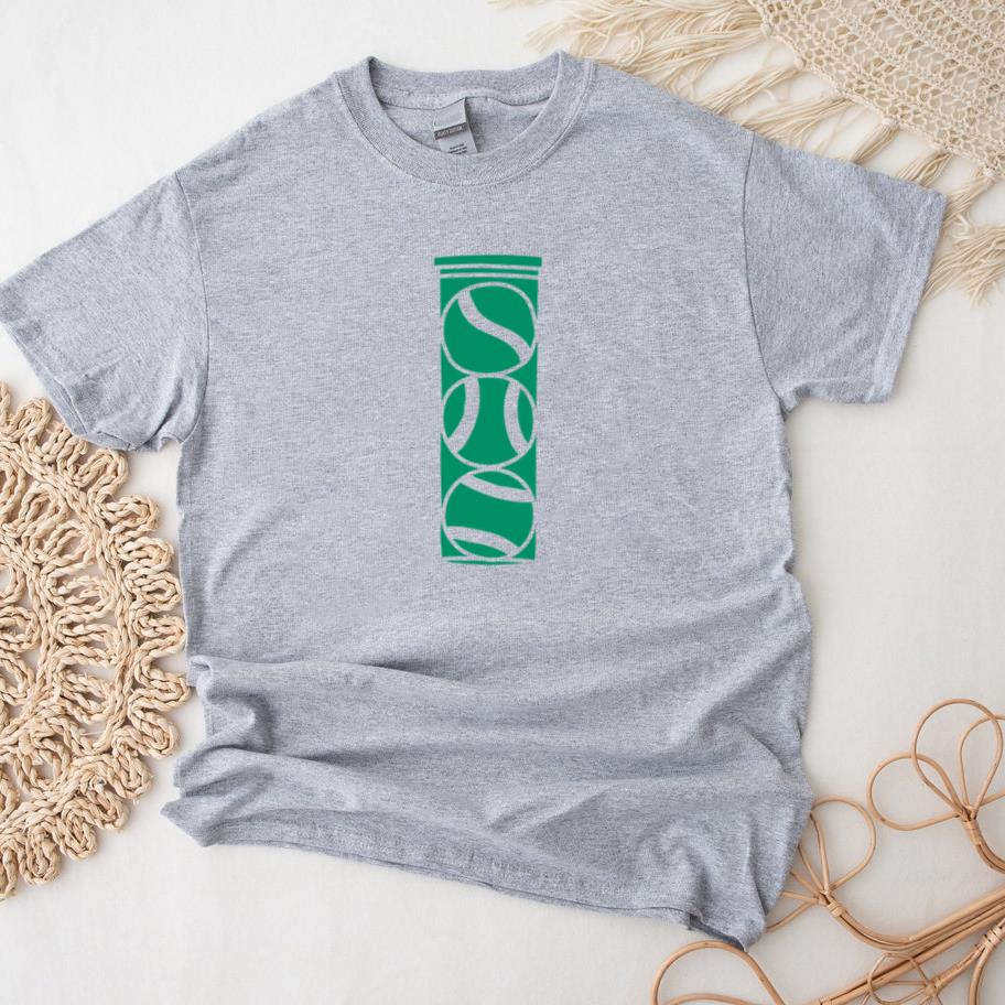 Tennis Ball Canister Cut Out Doodle T-Shirt