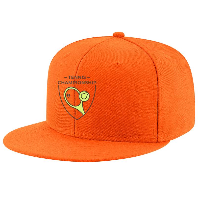 Tennis Championship Racket Ball Colored Badge Sticker Cap