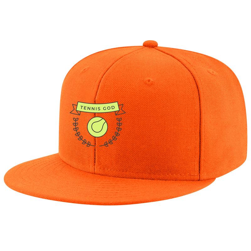 Tennis God Ball Branch Colored Badge Sticker Cap